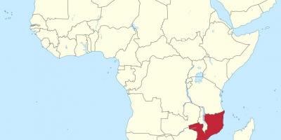 מפה של אפריקה מוזמביק